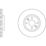 Apec Blue Vented Brake Disc (SDK6088) Front Axle