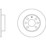 Apec Blue Solid Brake Disc (SDK6094) Front Axle