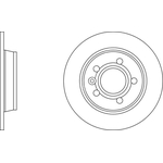 Apec Blue Solid Brake Disc (SDK6097) Rear Axle