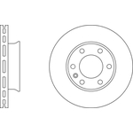 Apec Blue Vented Brake Disc (SDK6100) Front Axle