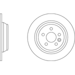 Apec Blue Solid Brake Disc (SDK6107) Rear Axle