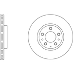 Apec Blue Vented Brake Disc (SDK6123) Fits: Mazda Front Axle
