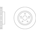 Apec Blue Vented Brake Disc (SDK6128) Fits: Suzuki Front Axle