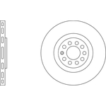 Apec Blue Vented Brake Disc (SDK6151) Front Axle