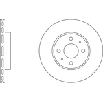 Apec Blue Vented Brake Disc (SDK6153) Front Axle