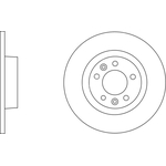 Apec Blue Solid Brake Disc (SDK6175) Rear Axle