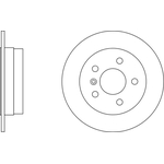 Apec Blue Solid Brake Disc (SDK6186) Fits: Mercedes Rear Axle