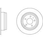 Apec Blue Solid Brake Disc (SDK6189) Fits: Volvo Rear Axle