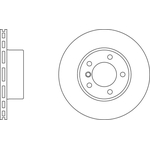 Apec Blue Vented Brake Disc (SDK6190) Fits: BMW Front Axle