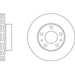 Apec Blue Vented Brake Disc (SDK6192) Front Axle