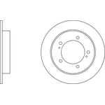 Apec Blue Solid Brake Disc (SDK6193) Fits: Suzuki Front Axle