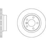 Apec Blue Vented Brake Disc (SDK6194) Fits: BMW Rear Axle