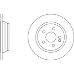 Apec Blue Solid Brake Disc (SDK6198) Fits: Mercedes Rear Axle