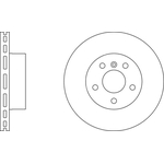 Apec Blue Vented Brake Disc (SDK6202) Fits: Land Rover Front Axle