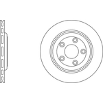 Apec Blue Vented Brake Disc (SDK6214) Fits: Jaguar Rear Axle
