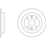 Apec Blue Solid Brake Disc (SDK6215) Fits: Mazda Rear Axle