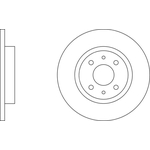 Apec Blue Solid Brake Disc (SDK6216) Front Axle