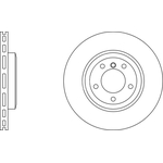 Apec Blue Vented Brake Disc (SDK6220) Fits: BMW Front Axle