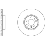 Apec Blue Vented Brake Disc (SDK6228) Fits: BMW Front Axle