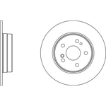 Apec Blue Solid Brake Disc (SDK6231) Fits: Mercedes Rear Axle