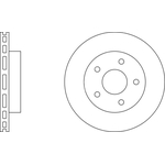 Apec Blue Vented Brake Disc (SDK6234) Fits: Jeep Front Axle