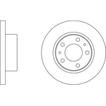 Apec Blue Brake Disc - Front (SDK6238) Fits Iveco Daily