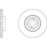 Apec Blue Vented Brake Disc (SDK6241) Fits: Toyota Front Axle