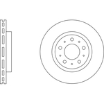 Apec Blue Vented Brake Disc (SDK6247) Fits: Volvo Front Axle