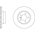 Apec Blue Vented Brake Disc (SDK6260) Fits: BMW Front Axle