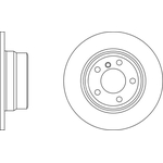 Apec Blue Solid Brake Disc (SDK6264) Fits: BMW Rear Axle