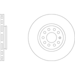 Apec Blue Vented Brake Disc (SDK6269) Front Axle