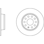 Apec Blue Solid Brake Disc (SDK6275) Rear Axle