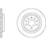 Apec Blue Vented Brake Disc (SDK6277) Rear Axle