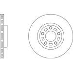 Apec Blue Vented Brake Disc (SDK6287) Fits: Mazda Front Axle