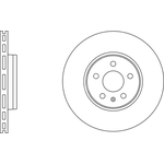Apec Blue Vented Brake Disc (SDK6288) Fits: Audi Front Axle
