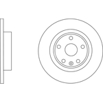 Apec Blue Solid Brake Disc (SDK6292) Rear Axle