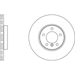 Apec Blue Vented Brake Disc (SDK6294) Fits: BMW Front Axle