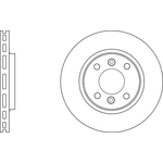 Apec Blue Vented Brake Disc (SDK6302) Front Axle
