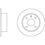 Apec Blue Solid Brake Disc (SDK6310) Fits: Ford Front Axle