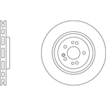 Apec Blue Vented Brake Disc (SDK6317) Fits: Mercedes Front Axle