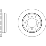 Apec Blue Vented Brake Disc (SDK6351) Fits: Toyota Rear Axle