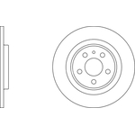 Apec Blue Solid Brake Disc (SDK6363) Rear Axle