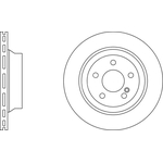 Apec Blue Vented Brake Disc (SDK6364) Fits: Mercedes Rear Axle