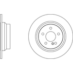 Apec Blue Solid Brake Disc (SDK6365) Fits: Mercedes Rear Axle