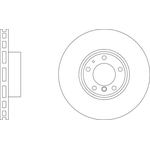 Apec Blue Vented Brake Disc (SDK6367) Fits: BMW Front Axle