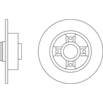 Apec Blue Solid Brake Disc (SDK6376) Fits: Renault Rear Axle