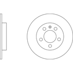 Apec Blue Solid Brake Disc (SDK6379) Fits: Audi Rear Axle