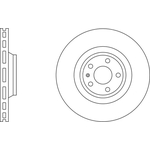 Apec Blue Vented Brake Disc (SDK6384) Fits: Audi Front Axle