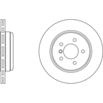 Apec Blue Vented Brake Disc (SDK6385) Fits: BMW Rear Axle