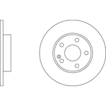 Apec Blue Solid Brake Disc (SDK6397) Fits: Mercedes Front Axle